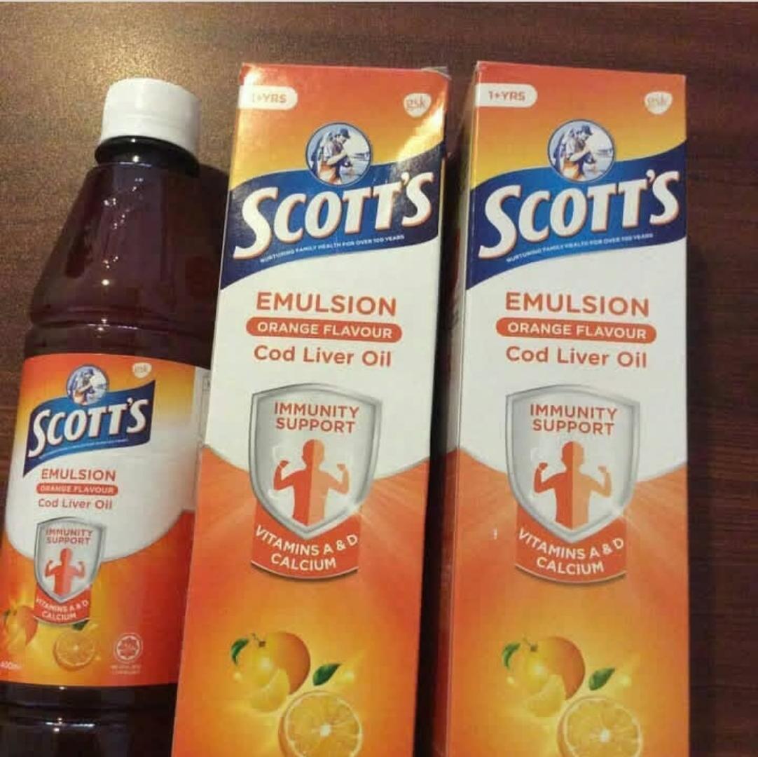 SCOTT'S EMULSION VITA ORANGE FOOD SUPPLEMENT COD LIVER OIL 200ML