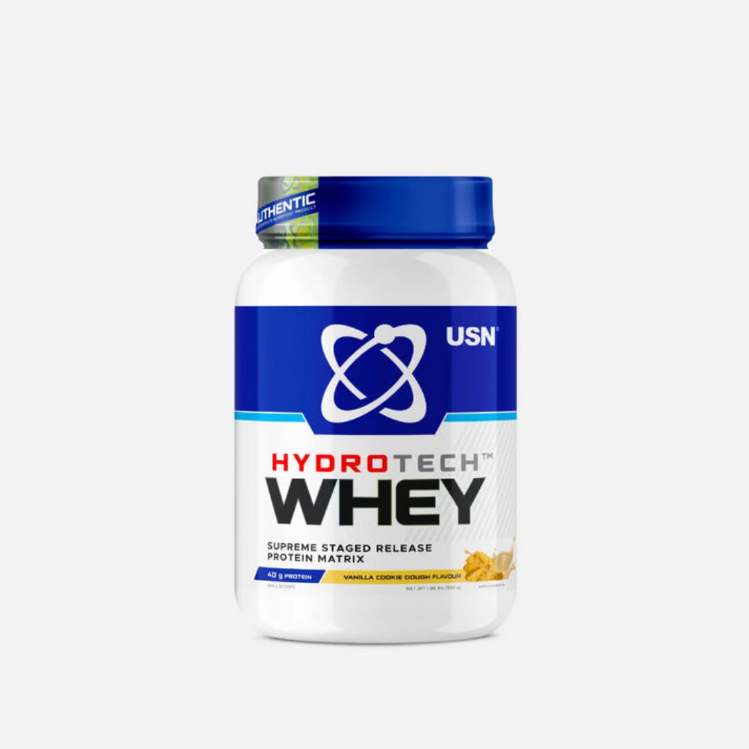 USN HYDROTECH WHEY SUPREME STAGED RELEASE PROTEIN MATRIX VANILLA COOKIE DOUGH NET WEIGHT.900 GRAMS