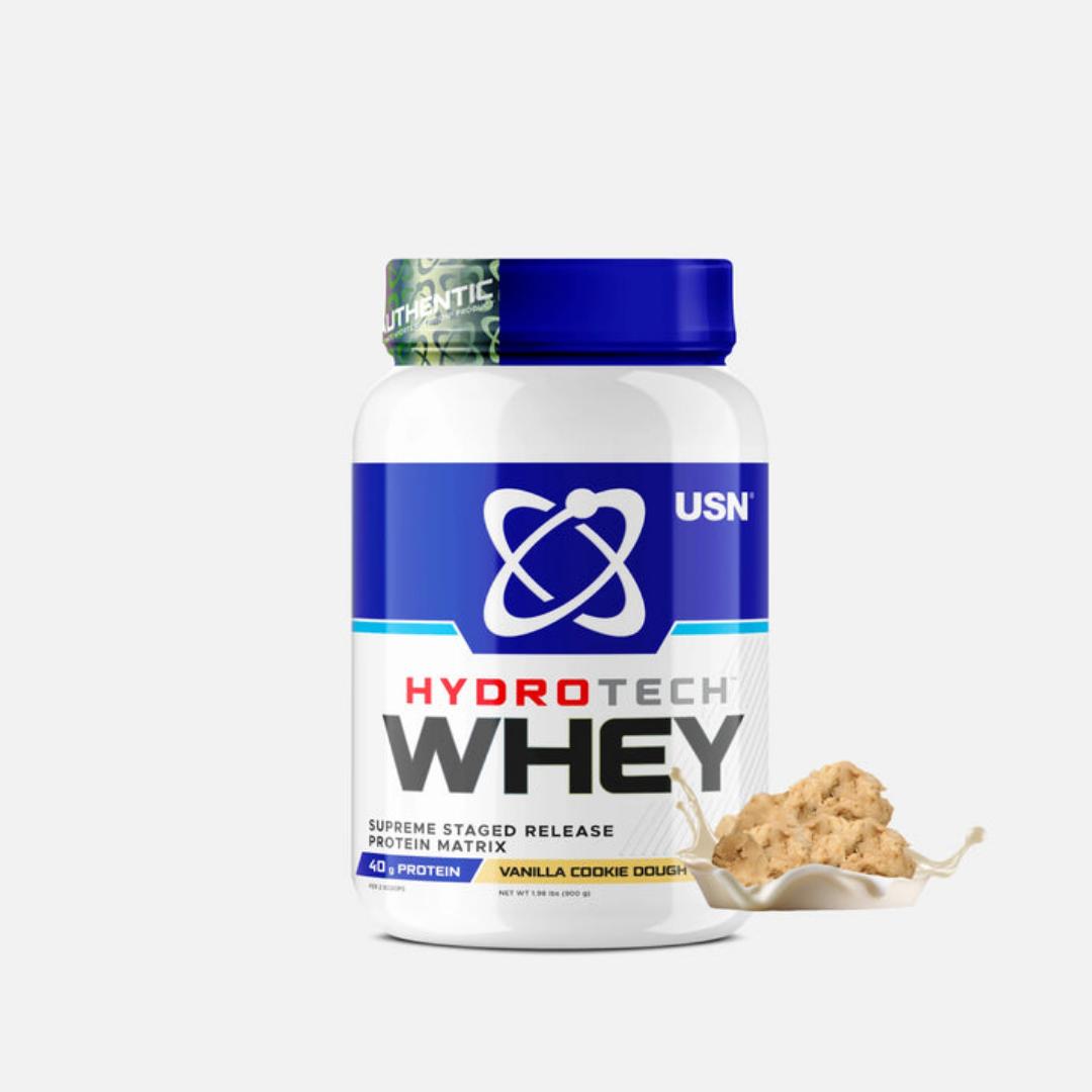 USN HYDROTECH WHEY SUPREME STAGED RELEASE PROTEIN MATRIX VANILLA COOKIE DOUGH NET WEIGHT.900 GRAMS