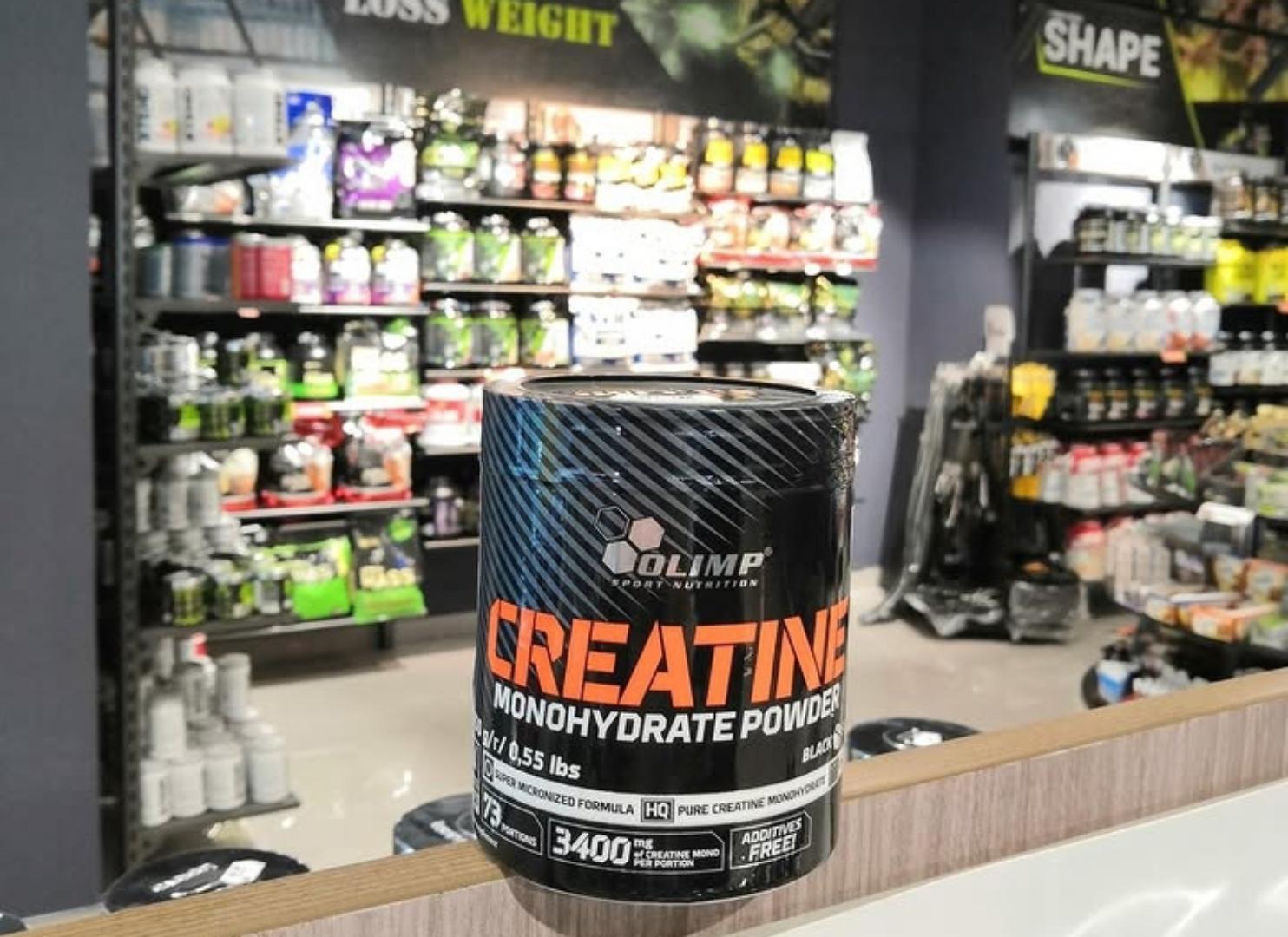 OLIMP NUTRITION CREATINE MONOHYDRATE POWDER BLACK SERIES SUPER MICRONIZED FORMULA PURE PHARM GRADE 200 MESH 250 GRAMS
