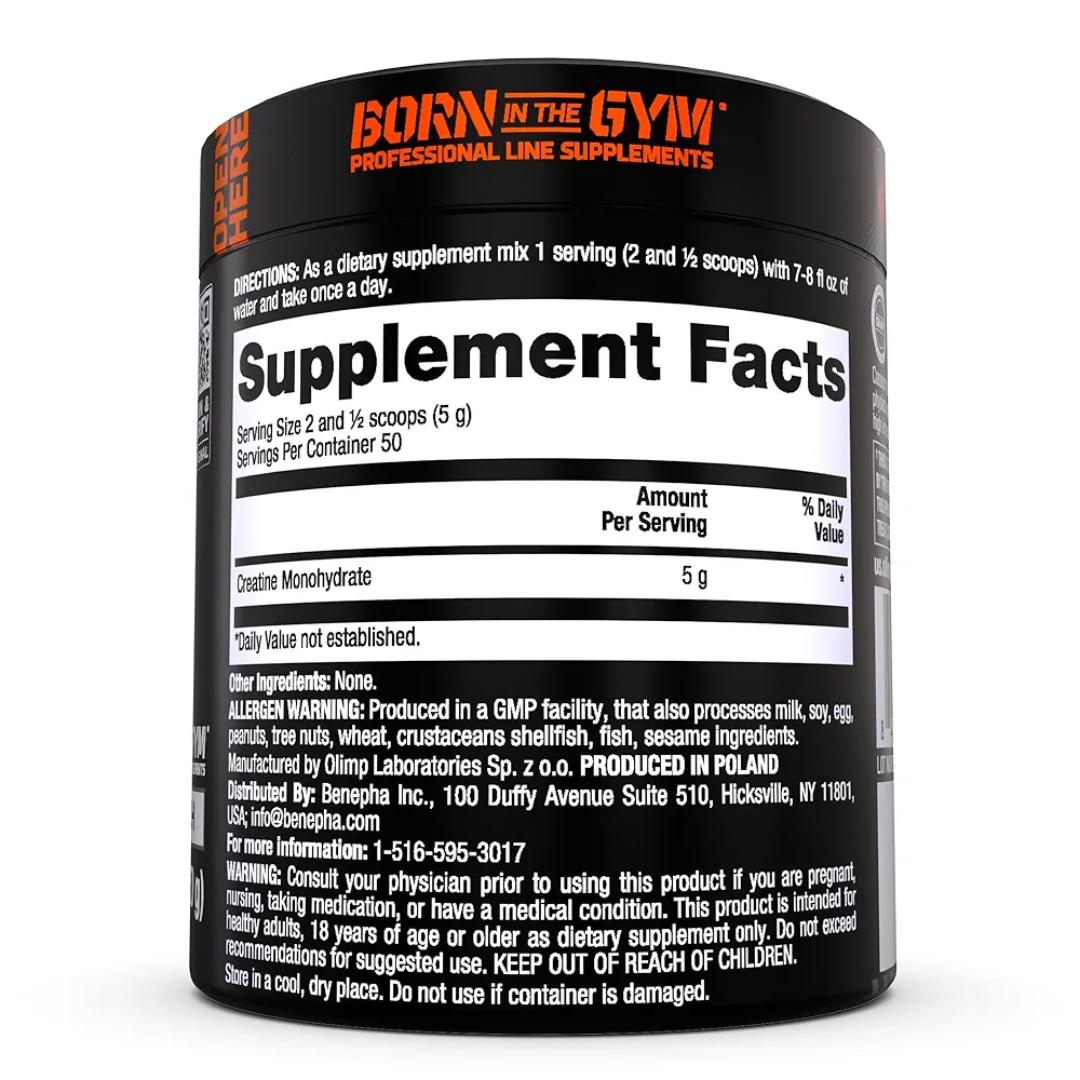 OLIMP NUTRITION CREATINE MONOHYDRATE POWDER BLACK SERIES SUPER MICRONIZED FORMULA PURE PHARM GRADE 200 MESH 250 GRAMS