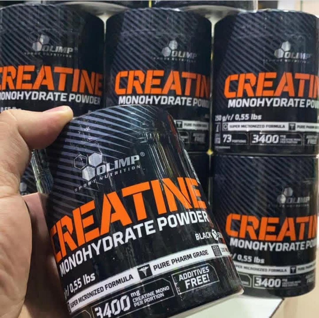 OLIMP NUTRITION CREATINE MONOHYDRATE POWDER BLACK SERIES SUPER MICRONIZED FORMULA PURE PHARM GRADE 200 MESH 250 GRAMS