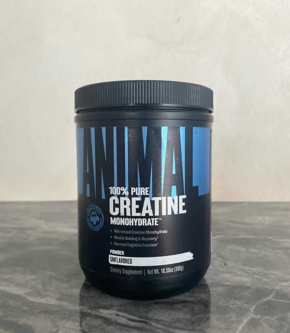 UN ANIMAL 100% PURE CREATINE MONOHYDRATE POWDER UNFLAVOURED DIETARY SUPPLEMENT NET.WEIGHT.10.58Oz(300GRAMS)