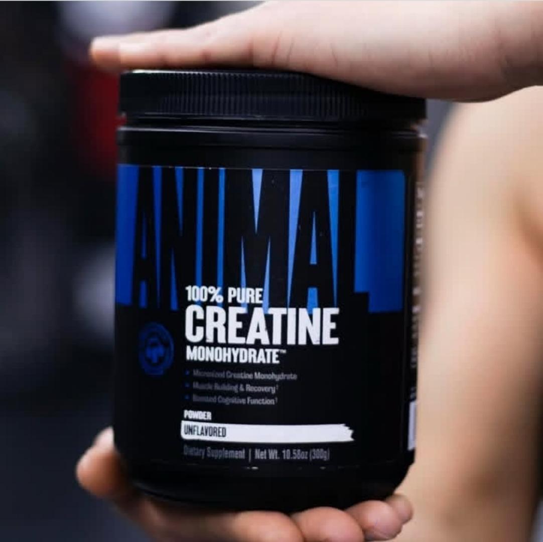 UN ANIMAL 100% PURE CREATINE MONOHYDRATE POWDER UNFLAVOURED DIETARY SUPPLEMENT NET.WEIGHT.10.58Oz(300GRAMS)