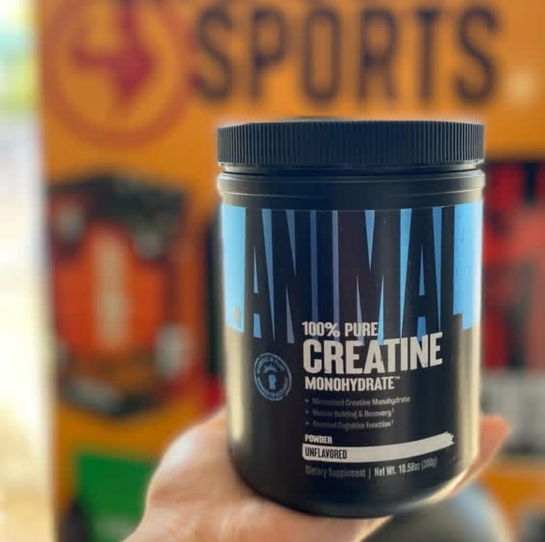 UN ANIMAL 100% PURE CREATINE MONOHYDRATE POWDER UNFLAVOURED DIETARY SUPPLEMENT NET.WEIGHT.10.58Oz(300GRAMS)