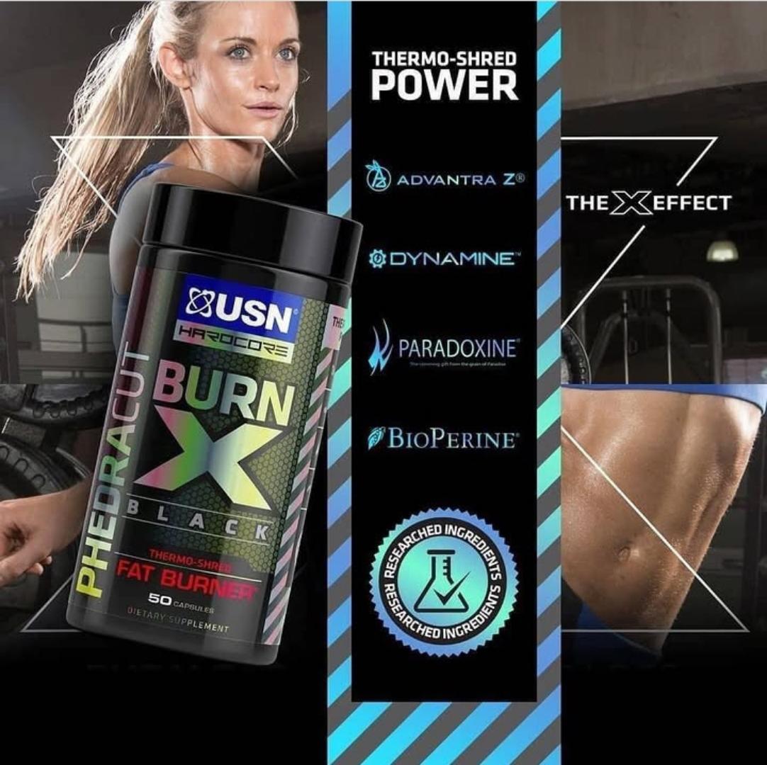 USN PHEDRACUT CUT LIPO X BLACK THERMO-SHRED FAT BURNER 80 CAPSULES 1 MONTH SUPPY
