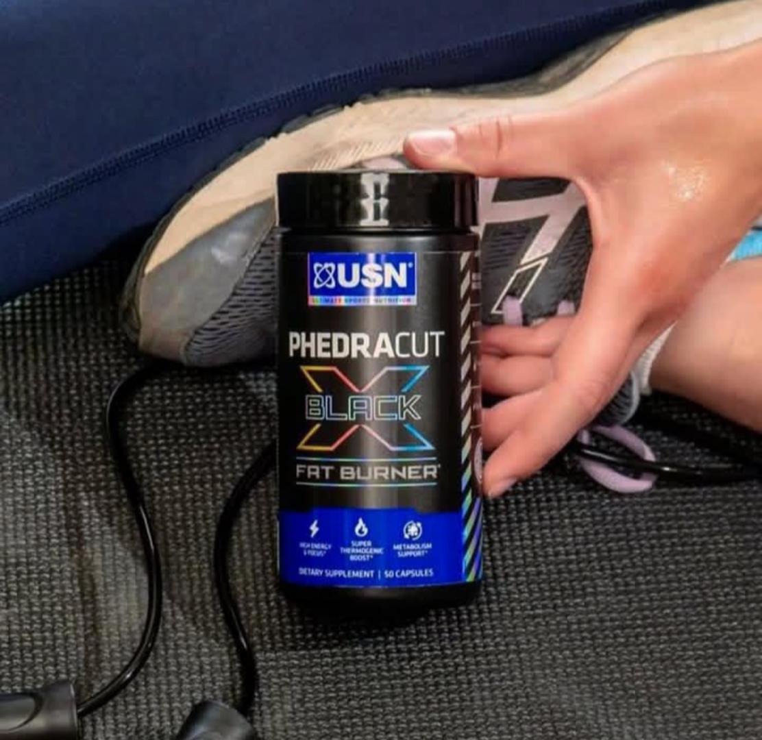 USN PHEDRACUT CUT LIPO X BLACK THERMO-SHRED FAT BURNER 80 CAPSULES 1 MONTH SUPPY