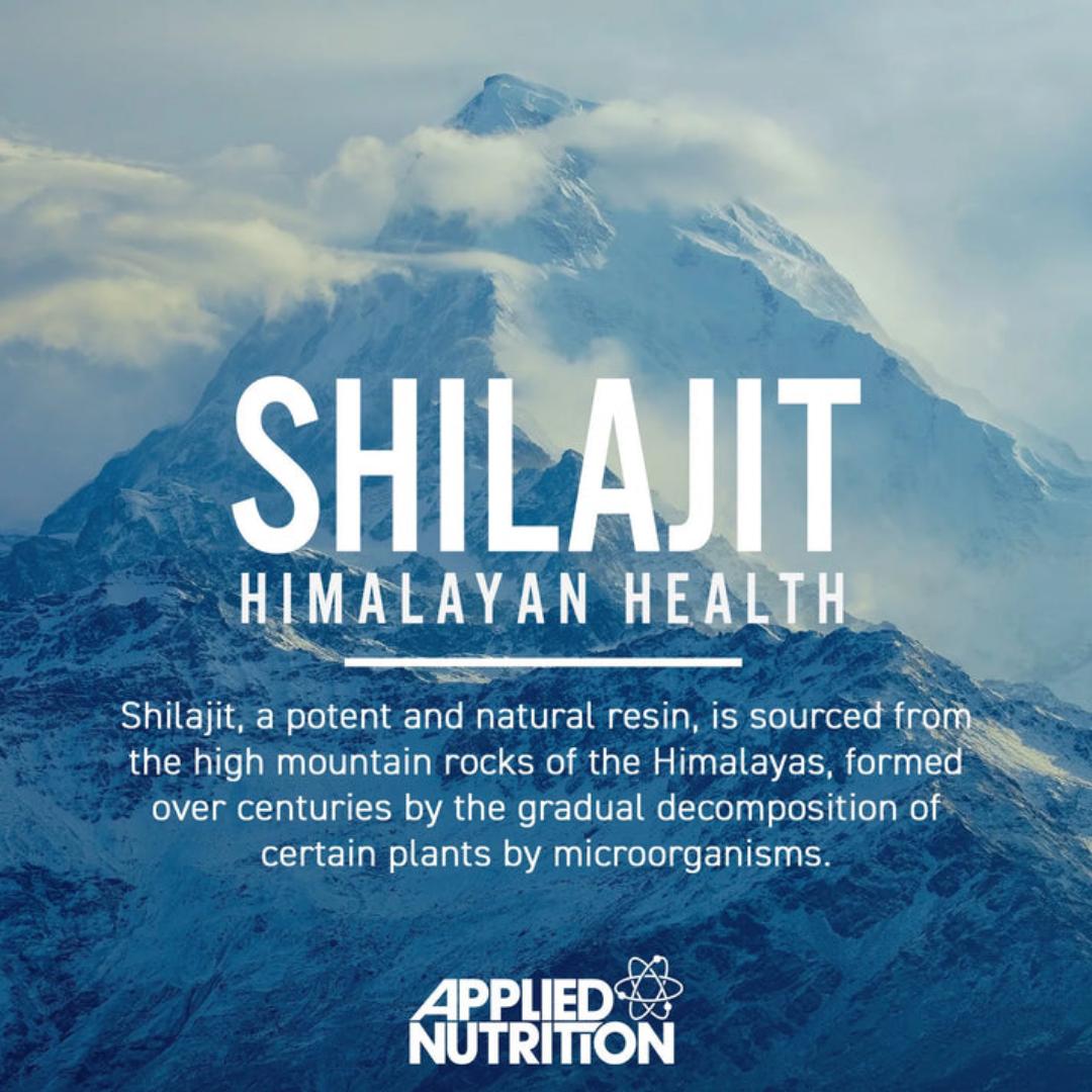 APPLIED NUTRITION SHILAJIT HIMALAYAN HEALTH 30,000MG PER SERVING HIGH PURITY NATURAL SOURCE RICH IN 85+ TRACE MINERALS HIGH IN FULVIC ACID 90 CAPSULES (30 SERVINGS)