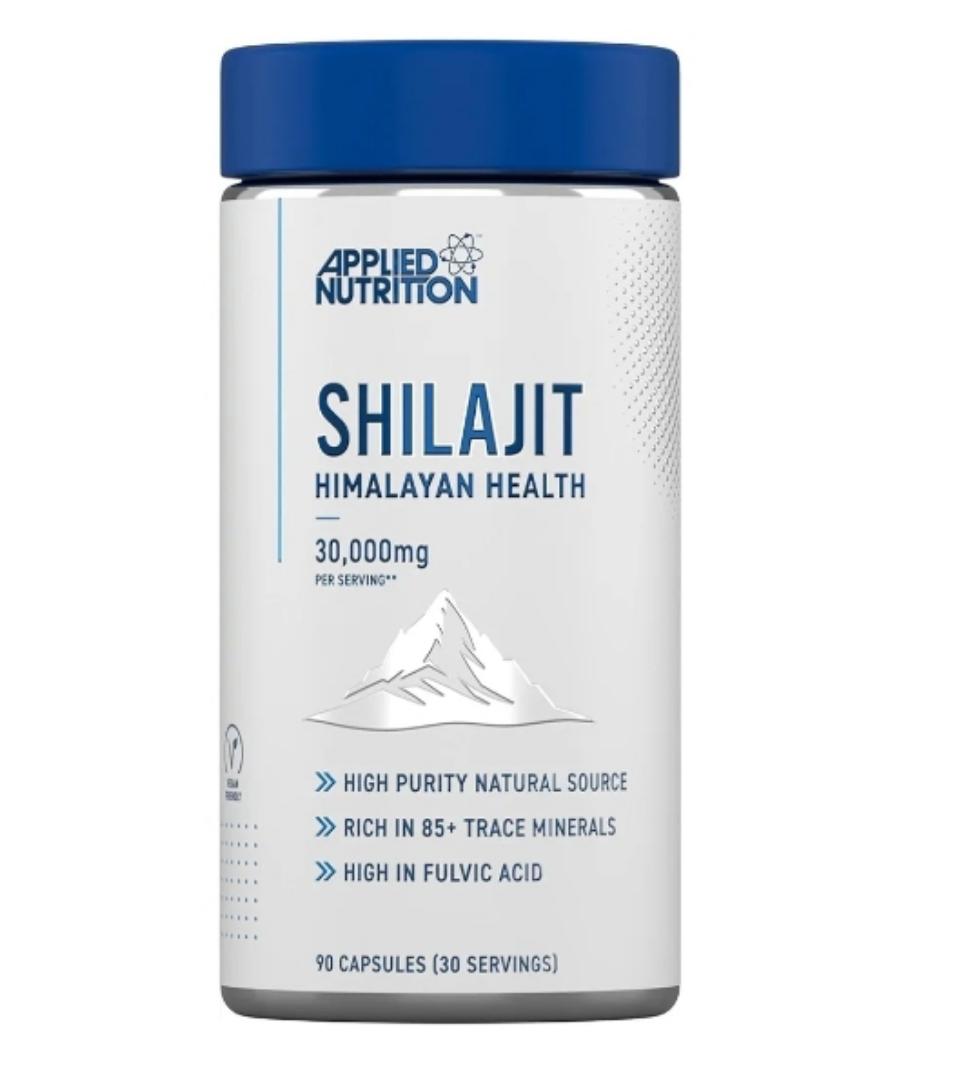 APPLIED NUTRITION SHILAJIT HIMALAYAN HEALTH 30,000MG PER SERVING HIGH PURITY NATURAL SOURCE RICH IN 85+ TRACE MINERALS HIGH IN FULVIC ACID 90 CAPSULES (30 SERVINGS)