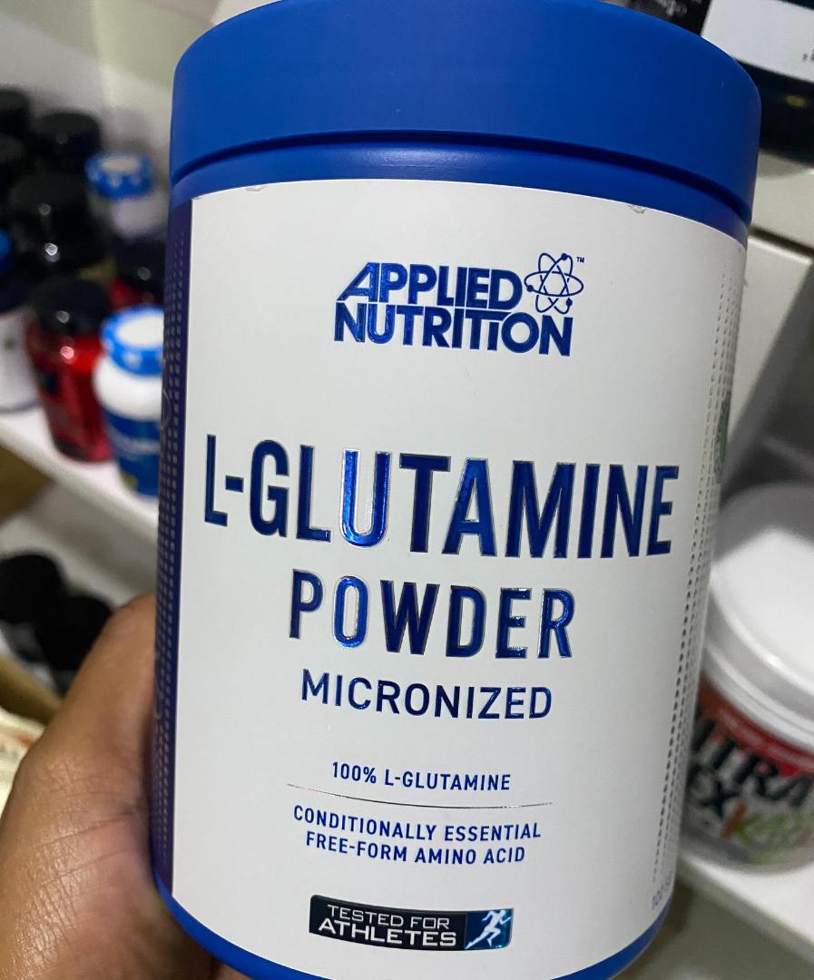 APPLIED NUTRITION L-GLUTAMINE POWDER MICRONIZED NEXT GENERATION TESTED FOR ATHELETES 50 SERVINGS NET.WEIGHT 250 GRAMS