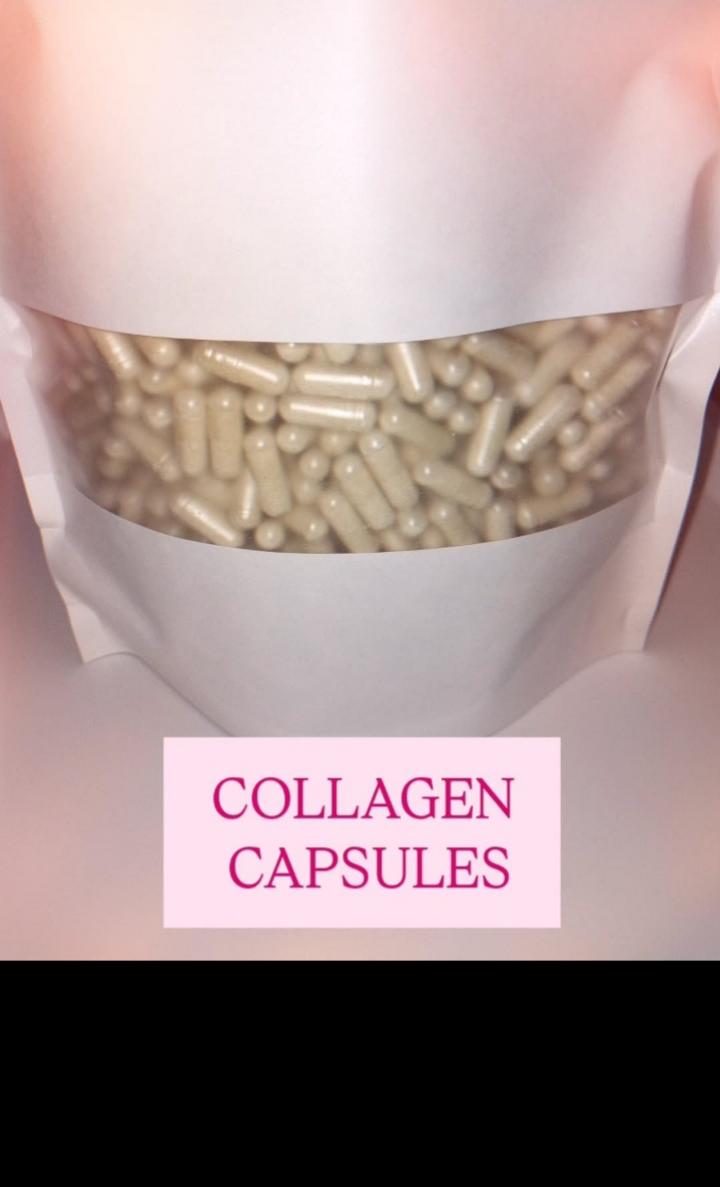 TIWANI COLLAGEN CAPSULES BOVINE + VITAMIN C ACS BOVINE COLLAGEN GELATIN CAPSULES INFUSED WITH VITAMIN C(80:20)
