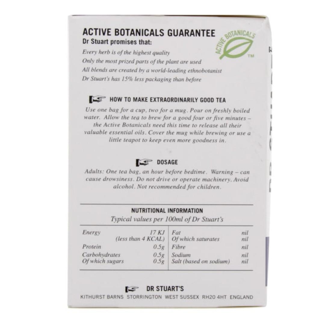 DR.STUARTS VALERIAN HERBAL TEA EXTRAORDINARILY GOOD TEAS YOUR TICKET TO BEDFORDSHIRE VALERIAN PLUS NATURALLY CAFFEINE FREE TEA 15 ENVELOPED BAGS NET.WEIGHT.0.91OZ(26 GRAMS)