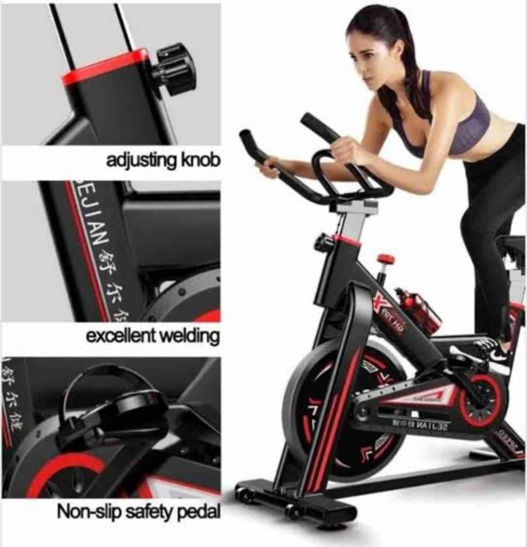 SC850851 AEROBICS & CARDIO EXERCISE HIGH PERFORMANCE,HEAVY-DUTY & DURABLE SPIN/FLYWHEEL BIKE INDOOR CYCLING STATIONARY 35KG FLYWHEEL BIKE HOME & GYM EQUIPMENT