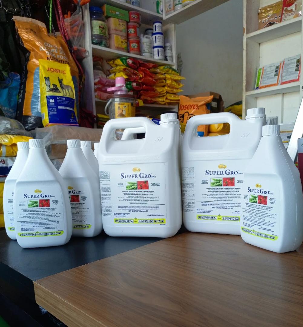 NEOLIFE GNLD SUPERGRO ADJUVANT/SURFACTANT COMMERCIAL AND AGRICULTURAL NONYL PHENOL ETHOXYLATE 20% WATER FERTILIZER MAXIMUM FARM YIELD ENHANCER CROPS & FISH CROPS BOOSTER NET CONTENT:5L/1L