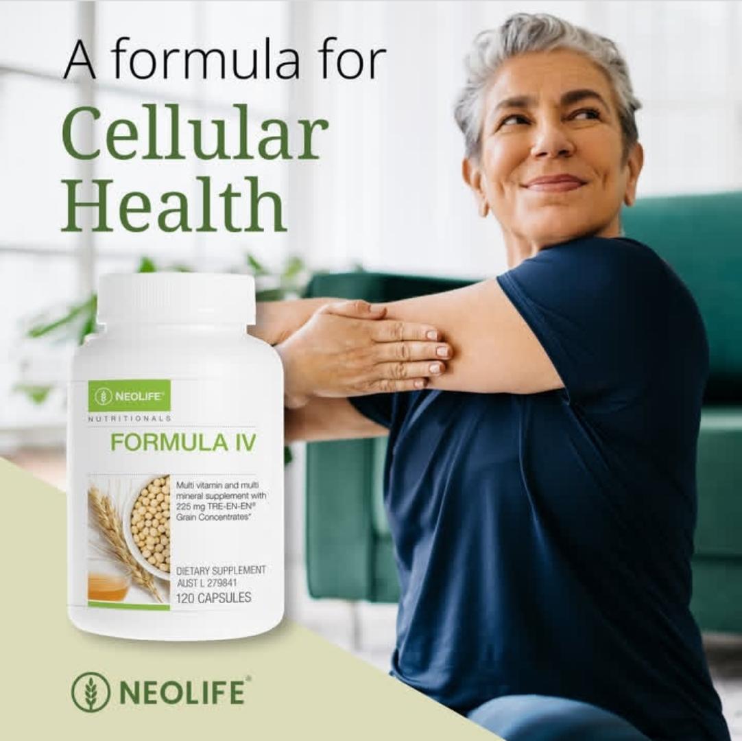 NEOLIFE GNLD NUTRITIONALS FORMULA IV MULTI-VITAMIN AND MINERAL SUPPLEMENT WITH TRE-EN-EN GRAIN CONCENTRATES NUTRITIONAL SUPPLEMENT 60/120 CAPSULES