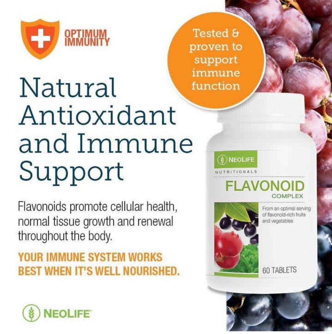 NEOLIFE GNLD NUTRITIONALS FLAVONOID COMPLEX WATER SOLUBLE ANTIOXIDANT COMPLEX FROM FRUITS & VEGETABLE SUPPORTS IMMUNE FUNCTION NUTRITIONAL SUPPLEMENT 60 TABLETS