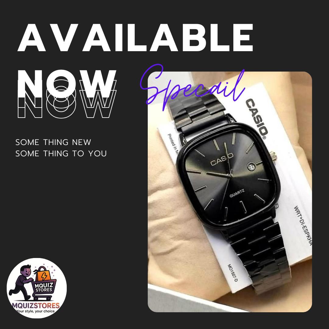 Casio Vintage Quartz Black Dial Men's Watch – Model MQ-157D