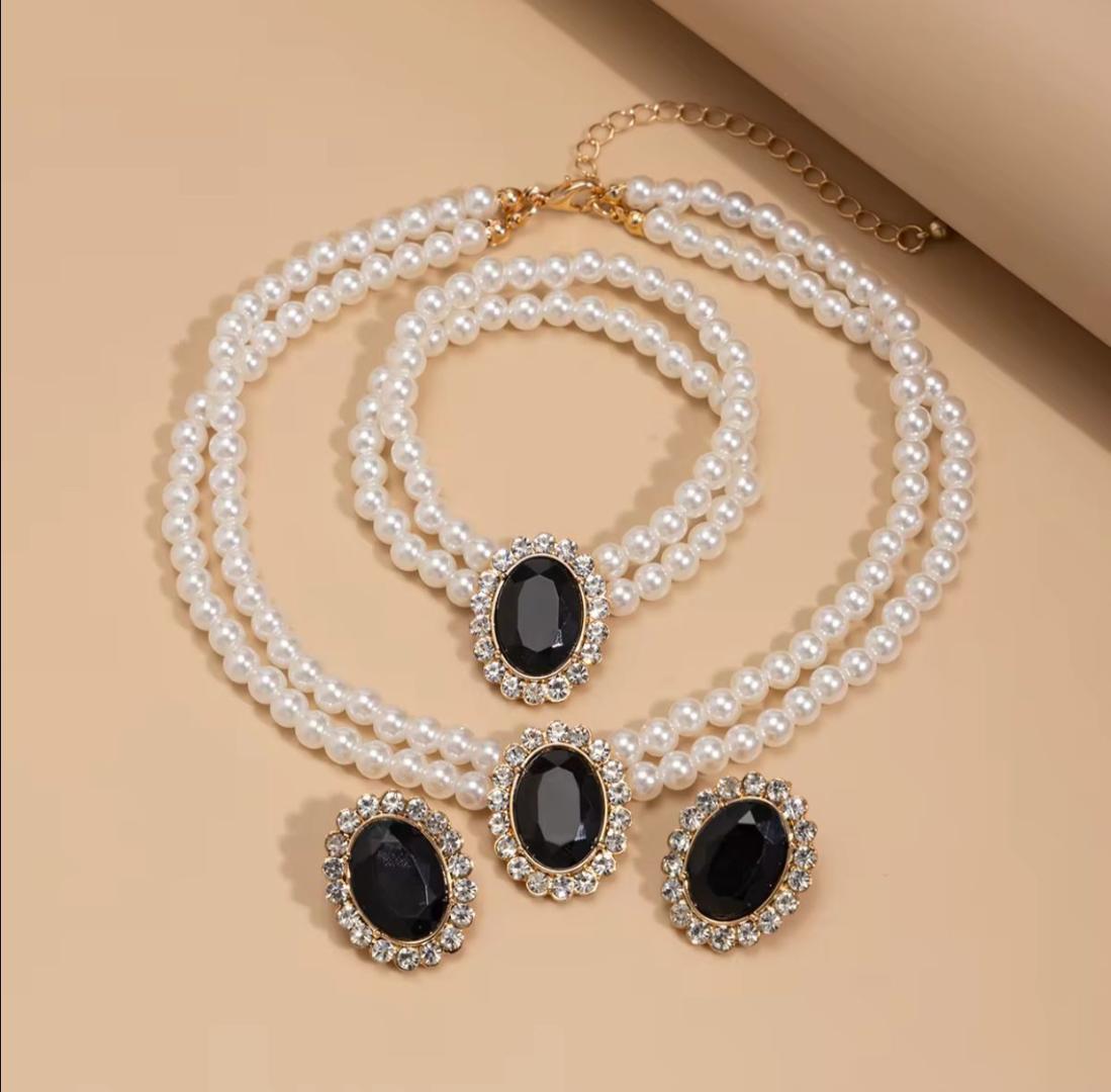 🤍✨ 3PC Double-Layered Pearl Jewellery Set – Classy & Timeless

💰 KES [Insert Price]

Add a touch of elegance to every outfit with this stunning pearl set.

💎 Includes:
✨ Earrings – Classic pearl st
