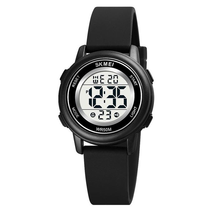 Skmei 1721 Digital Waterproof Small Face Watch-good For Students,BLACK