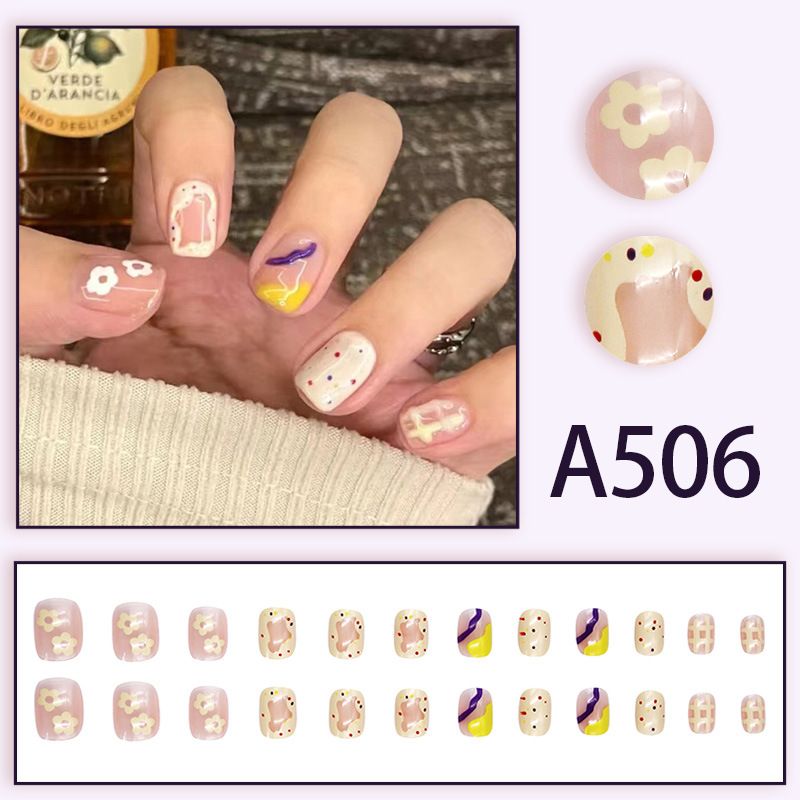 24pc Detachable Love-Heart Press-On Nails | Reusable French Tip Stickers with 3D Bow Accents | Non-Damaging Nail Art Accessories Kit