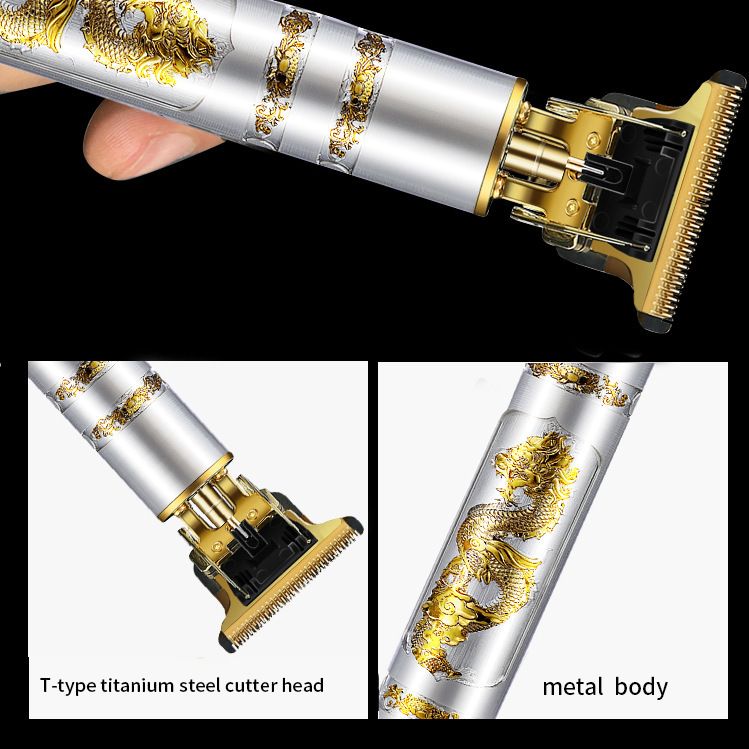 Pro-Grade Cordless Hair Clipper - Titanium-Coated Blades with 5800 RPM Motor (IPX7 Waterproof | 6H USB-C Fast Charge) for Beard/Head Dual Trimming