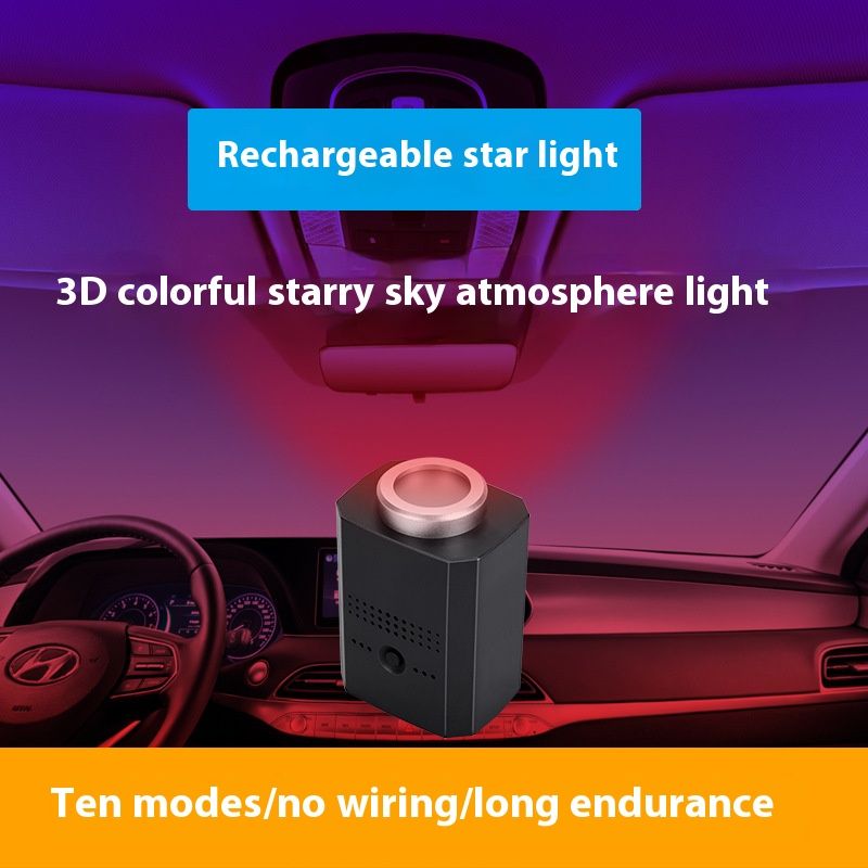 USB Led Lighting Home Decor Galaxy Lights Car Roof Star Led Light Interior Starry Laser Atmosphere Ambient Projector Auto Decoration Night