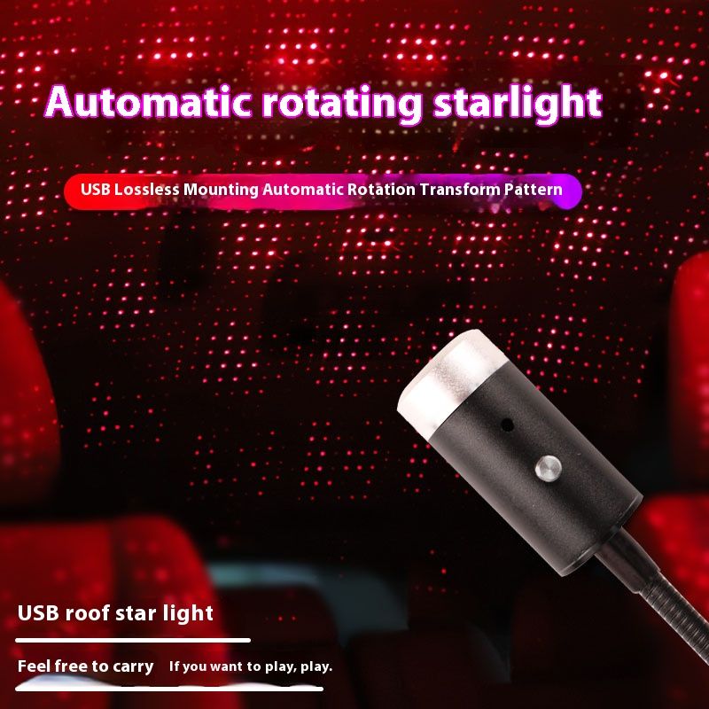 USB Led Lighting Home Decor Galaxy Lights Car Roof Star Led Light Interior Starry Laser Atmosphere Ambient Projector Auto Decoration Night