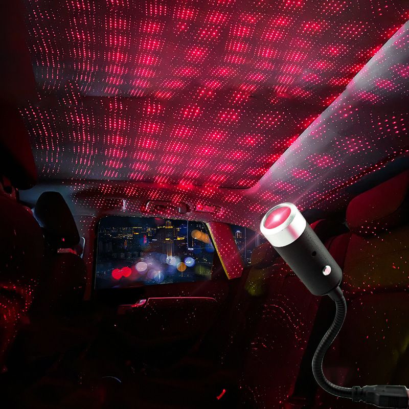 USB Led Lighting Home Decor Galaxy Lights Car Roof Star Led Light Interior Starry Laser Atmosphere Ambient Projector Auto Decoration Night
