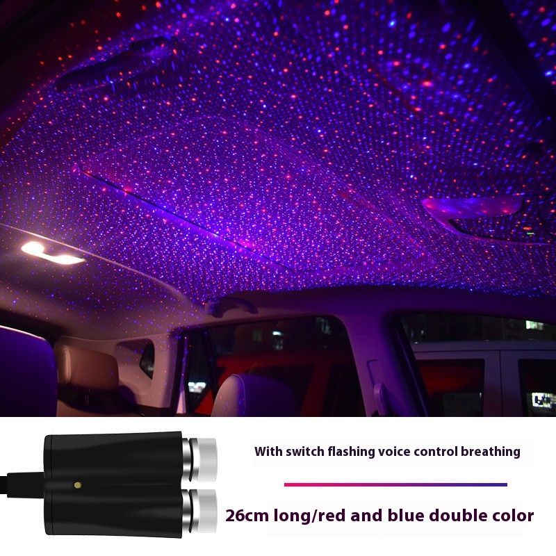 USB Led Lighting Home Decor Galaxy Lights Car Roof Star Led Light Interior Starry Laser Atmosphere Ambient Projector Auto Decoration Night