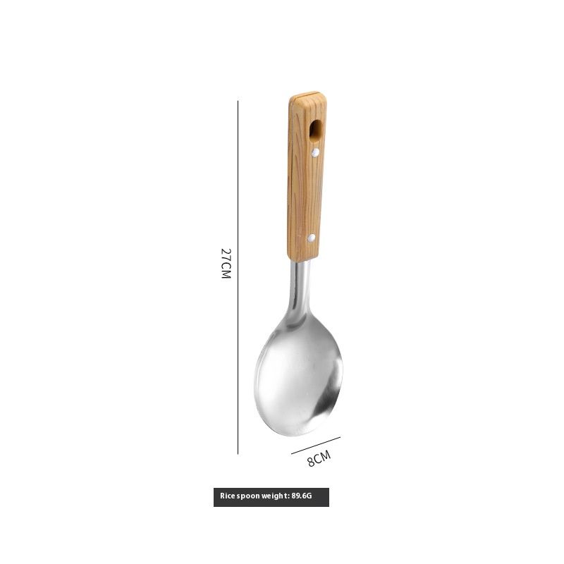 Stainless Steel Kitchen Utensil Set - 5 Pcs Cooking Spoons and Spatulas for Home Use, Durable and Heat-Resistant