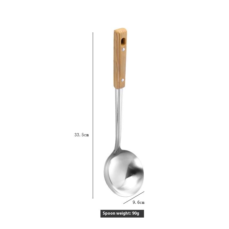 Stainless Steel Kitchen Utensil Set - 5 Pcs Cooking Spoons and Spatulas for Home Use, Durable and Heat-Resistant