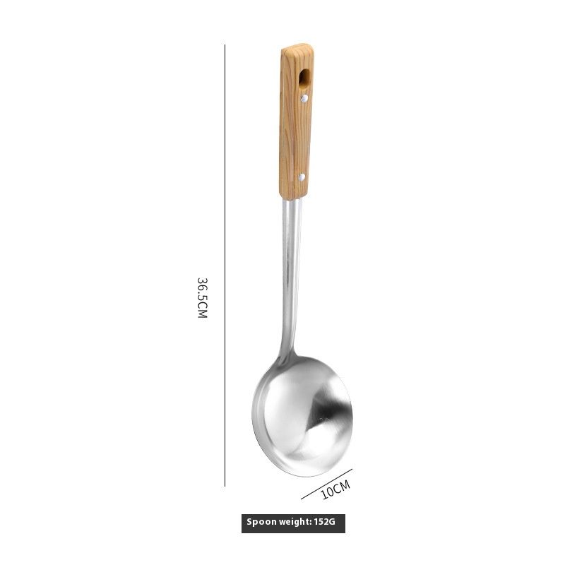 Stainless Steel Kitchen Utensil Set - 5 Pcs Cooking Spoons and Spatulas for Home Use, Durable and Heat-Resistant