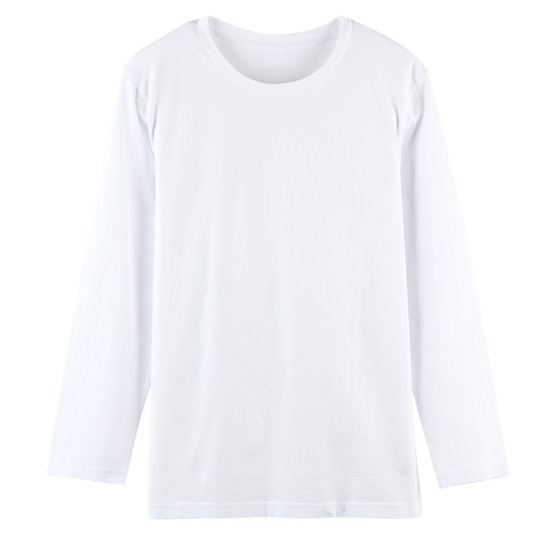 2024 Unisex Long Sleeve T-Shirt, Modal Blend, Slim Fit, Round Neck, Casual Basic Top