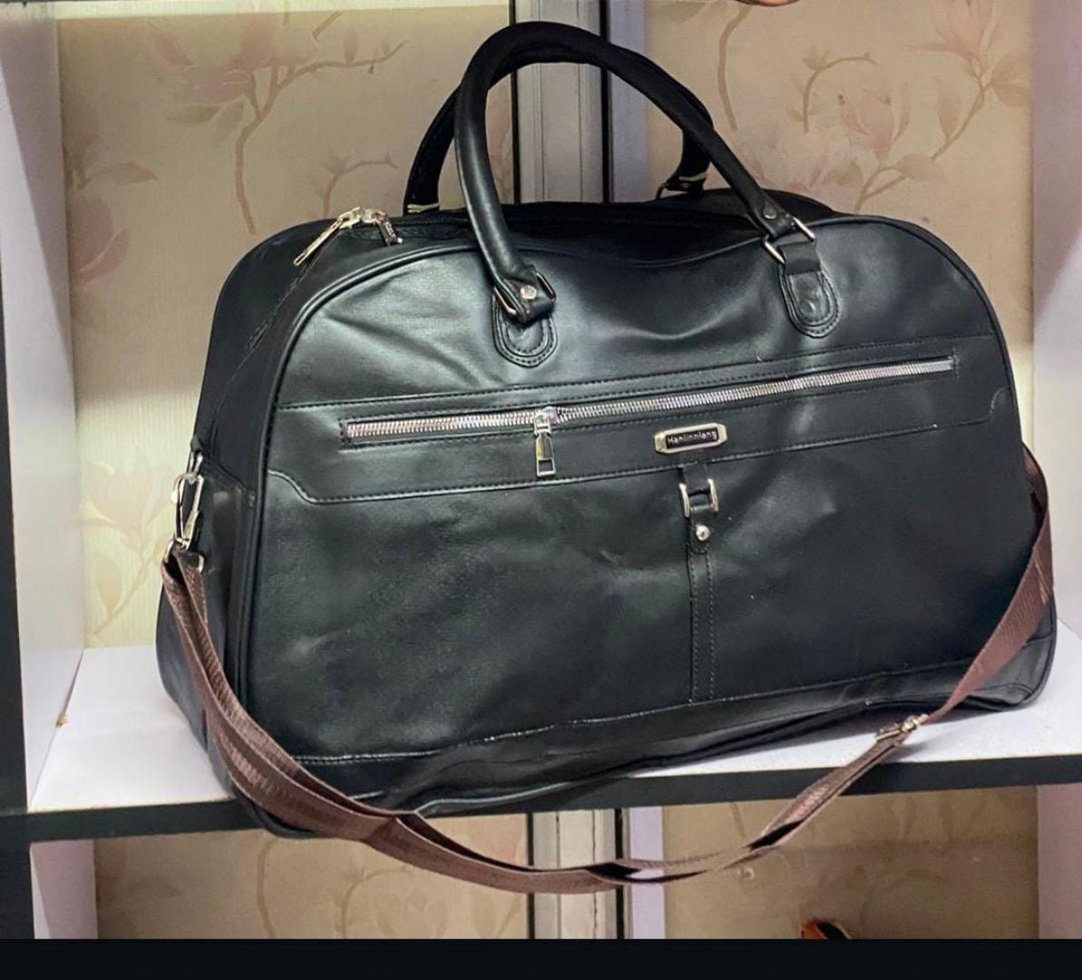 unisex leather travel bags