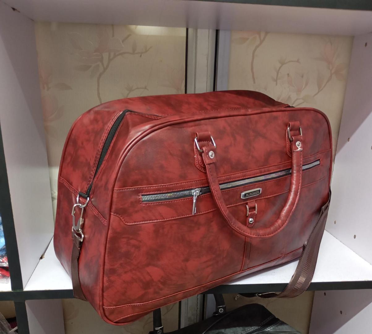 unisex leather travel bags
