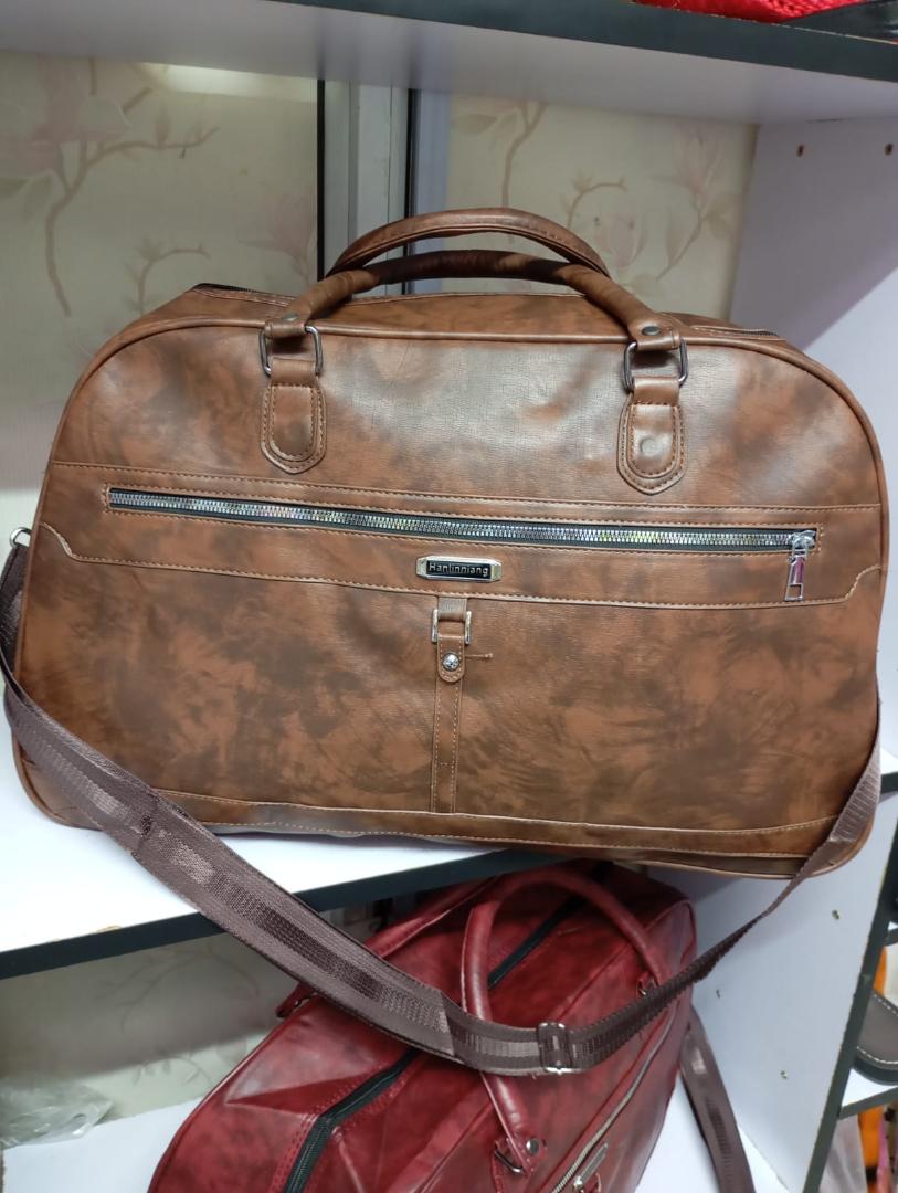 unisex leather travel bags