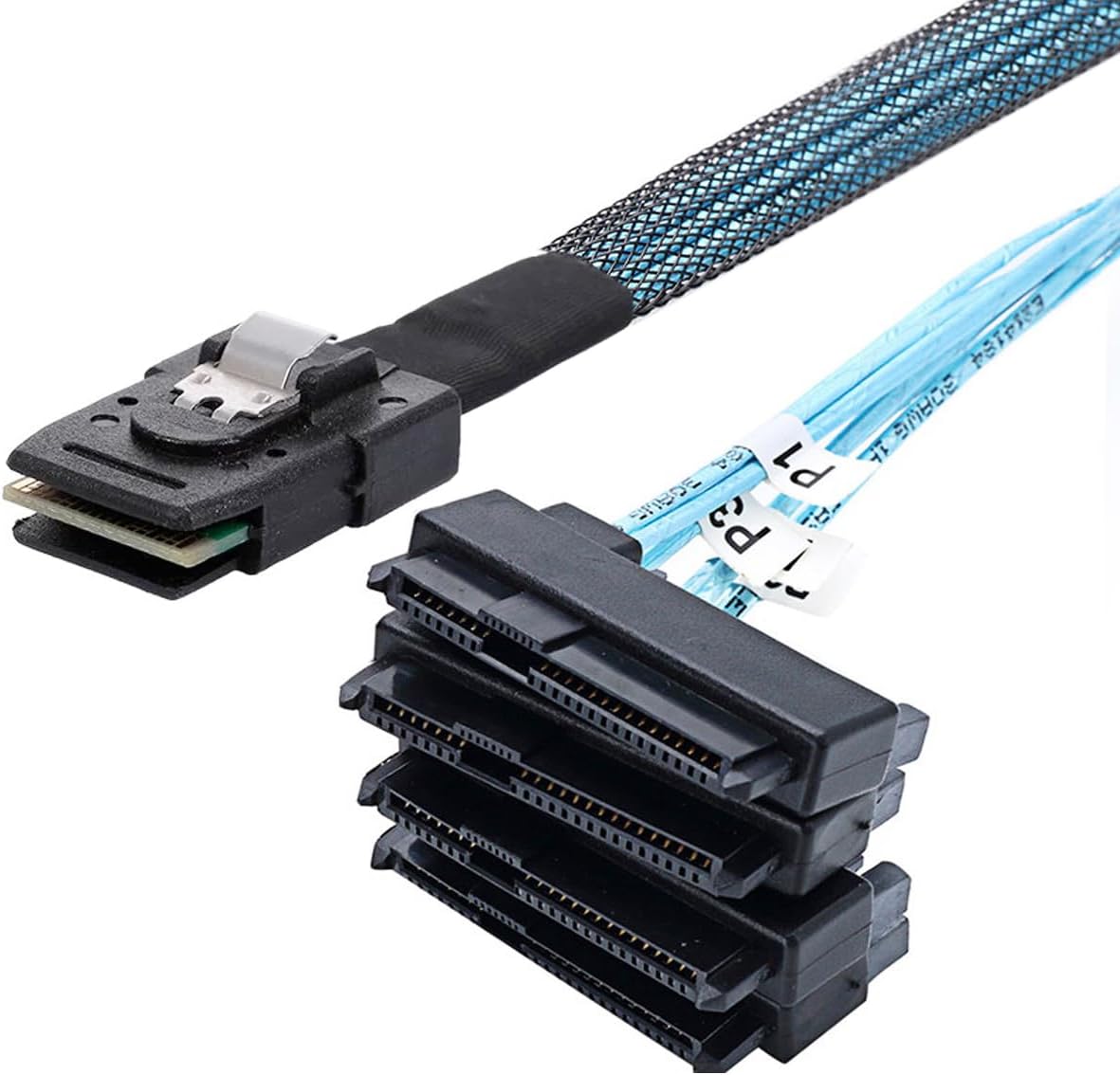 CY SFF-8482 SAS 29Pin to 7+15 22Pin SATA Hard Disk Drive Raid Adapter with SAS Controller Chipset and Power Port