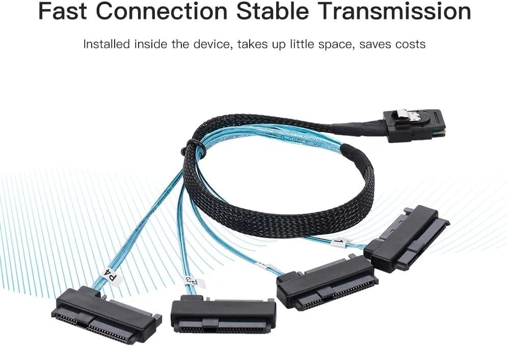 CY SFF-8482 SAS 29Pin to 7+15 22Pin SATA Hard Disk Drive Raid Adapter with SAS Controller Chipset and Power Port