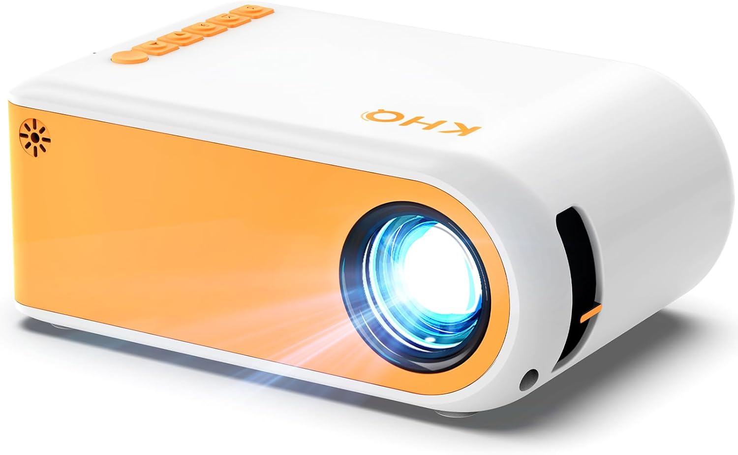 Mini Projector, Upgraded Portable Projector Support 1080P 170" Mini HD Movie Projector, Outdoor Projector with Stylish Streamlined Design, Compatible with Phone/ Tablet/ Laptop/ TV Stick/ PS4 Etc