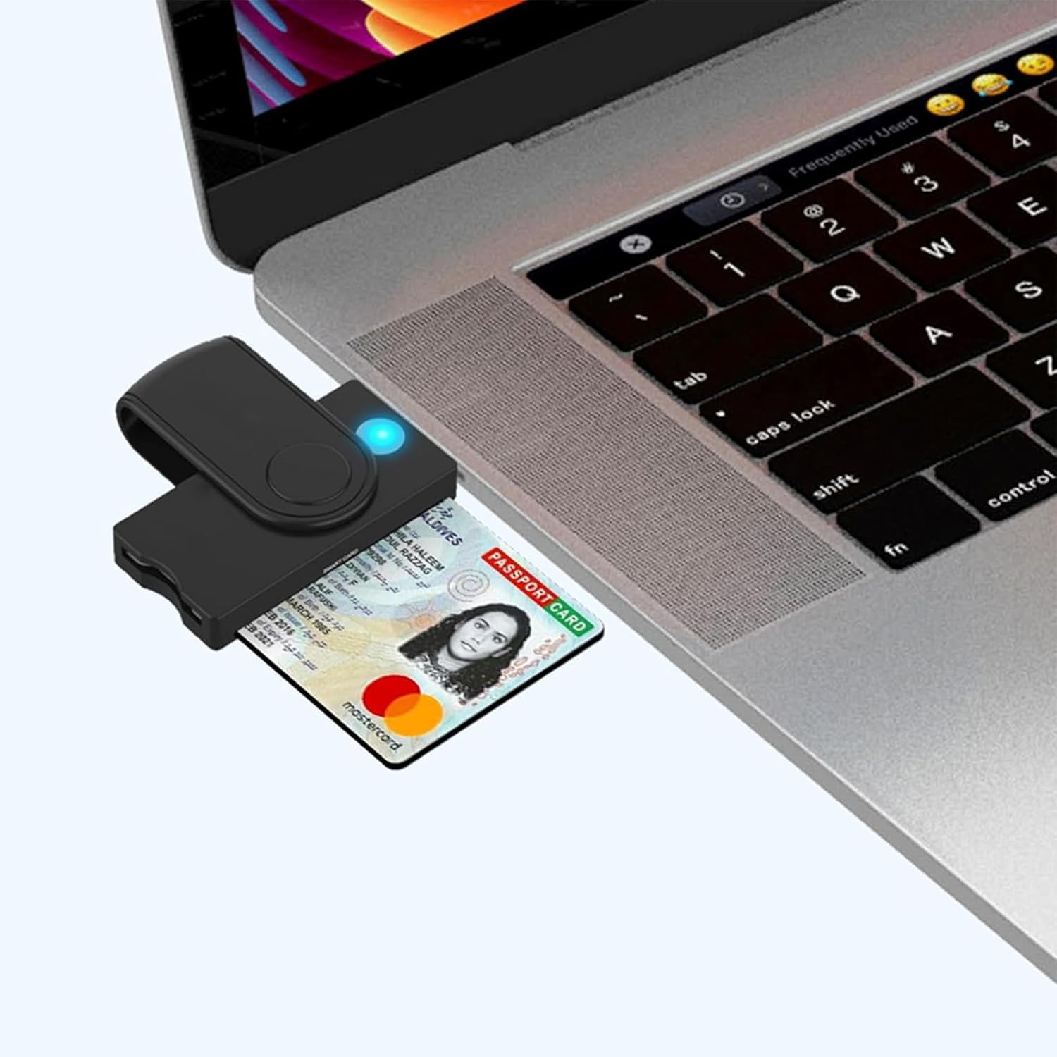 CAC Smart Card Reader, 5 in 2 DOD Military USB SIM/SD/TF/ID/IC Card Adapter USB C Sim Card Adapter Compatible with Windows, Linux/Unix, MacOS X