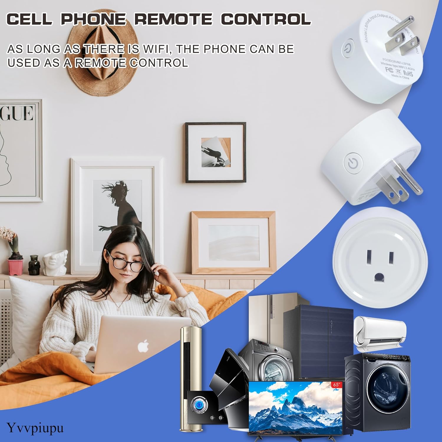 Smart Plug Mini, Wi-Fi Outlets for Smart Home Wi-Fi Plug with Alexa/Google Home/Smart Life, Smart Home hubTimer on/Off Plug, Schedule Built-in app, Mini Wireless Outlet, no hub Required