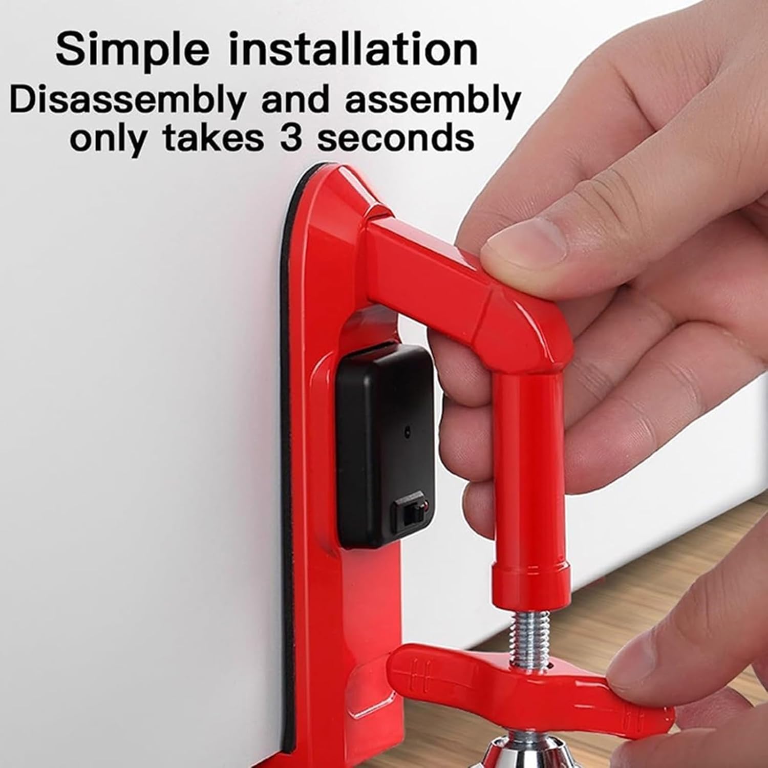 Portable Alarm Door Stopper, New Door Stop Alarm, Portable Travel Anti Theft Door Blocker, Door Stoppers Security, for Hotel Room Apartment Travel Safety
