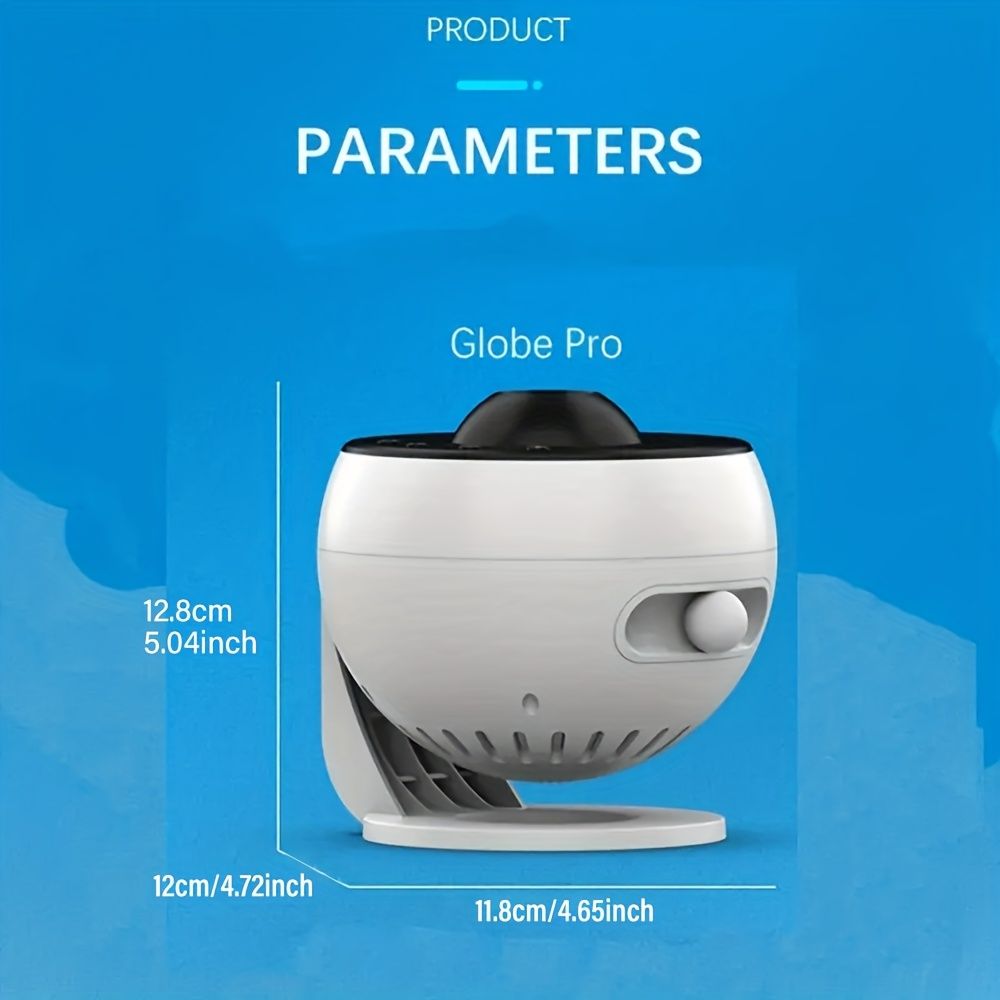 Pro Globe 2025 New Upgrade - Wireless LED Galaxy Projector with 15 White Noise Options, 13 High-Def Starlight Movies, Remote Control, Timer, USB Power, Indoor Use for Bedroom & Game Room, Bedroom Ambi