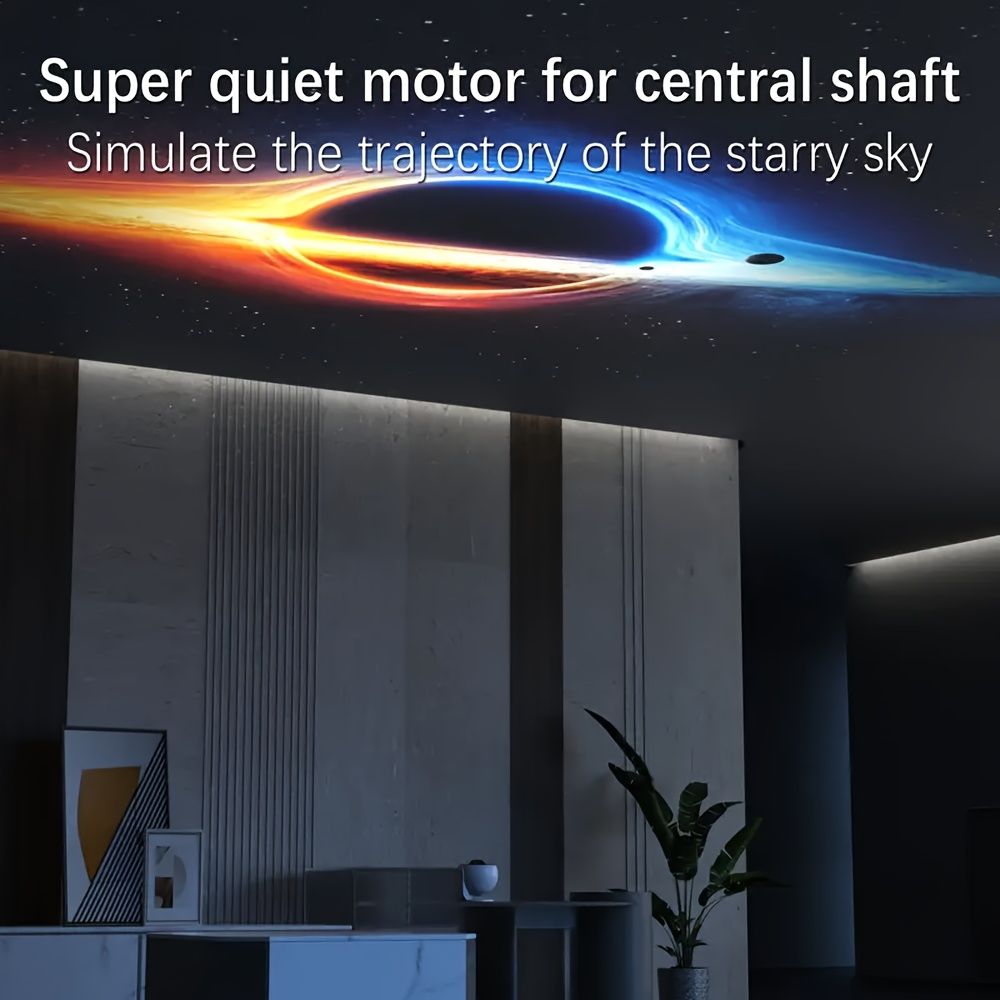 Pro Globe 2025 New Upgrade - Wireless LED Galaxy Projector with 15 White Noise Options, 13 High-Def Starlight Movies, Remote Control, Timer, USB Power, Indoor Use for Bedroom & Game Room, Bedroom Ambi