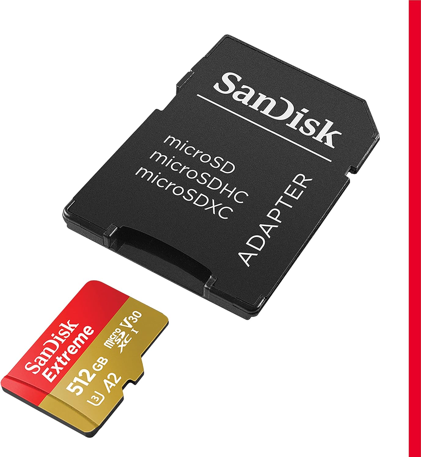 SanDisk 128GB Extreme microSDXC UHS-I Memory Card with Adapter - Up to 170MB/s, C10, U3, V30, 4K, 5K, A2, Micro SD Card - SDSQXAH-064G-GN6MA