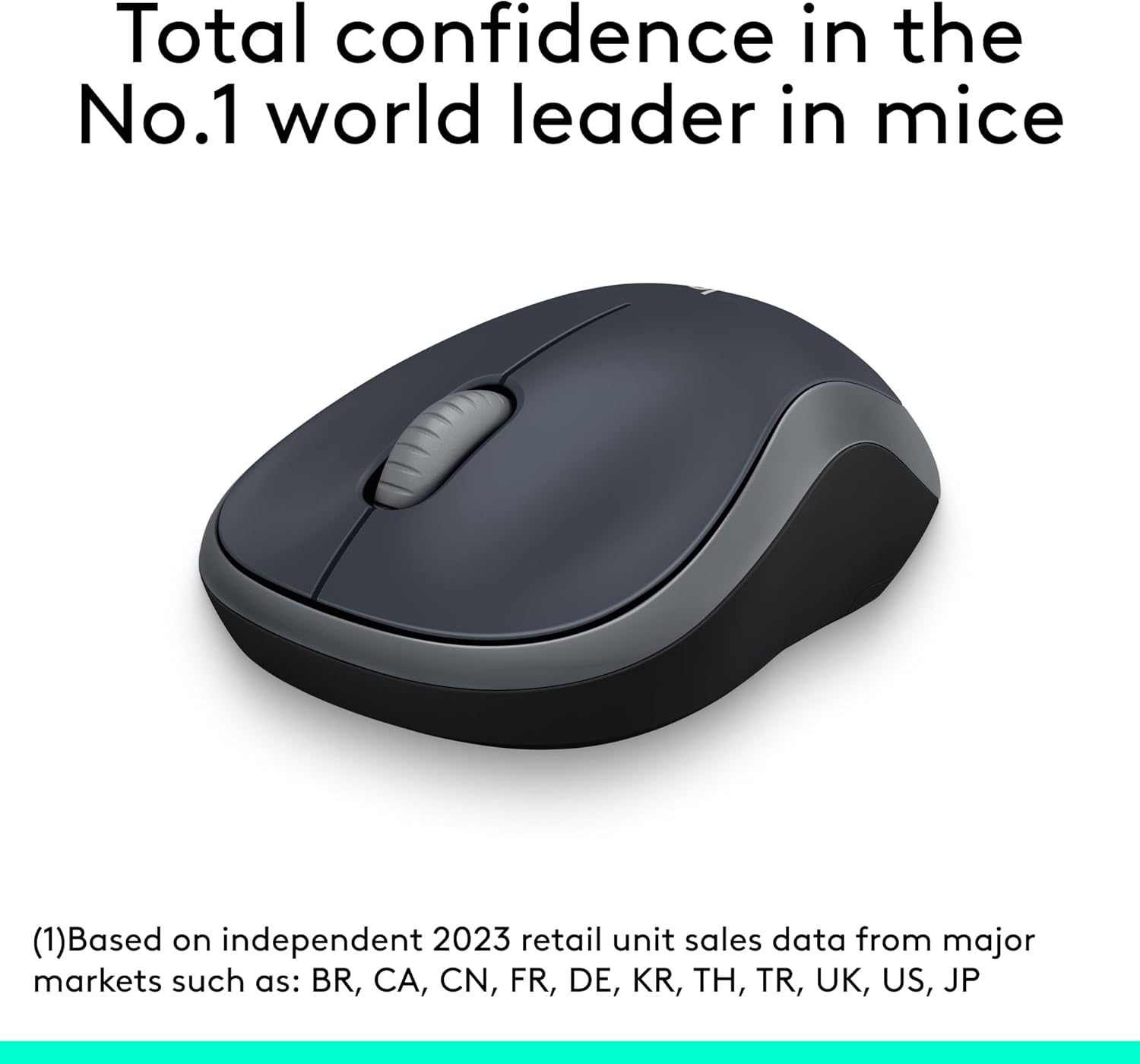 Logitech M240 Silent Bluetooth Mouse, Wireless, Compact, Portable, Smooth Tracking, 18-Month Battery, for Windows, macOS, ChromeOS, Compatible with PC, Mac, Laptop, Tablets