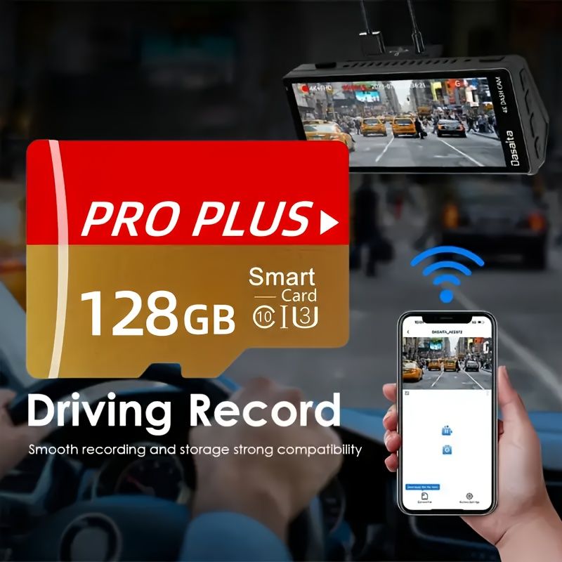 Micro TF PRO PLUS Card Set - U3 Class 10 High Speed Flash Memory Card, Real Capacity, Sizes 128GB - Secure File Storage Solution