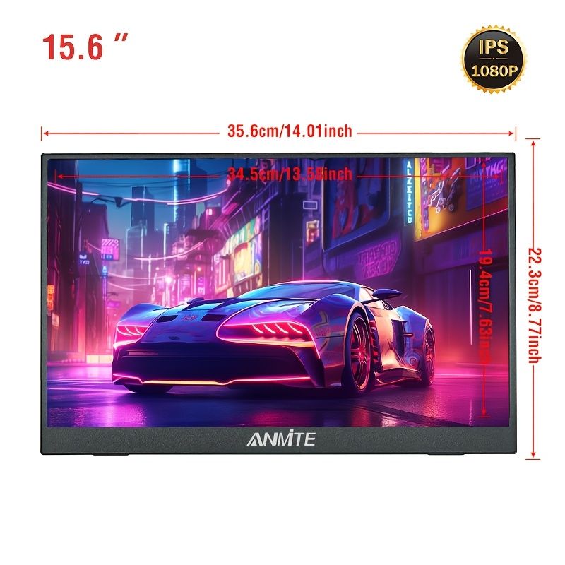 Atotech 15.6 inch Portable Touch Screen Monitor Compatible with Laptop Second Screen Gaming Extension Monitor for Mac PS5/ 4pcs