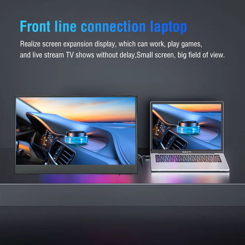 Atotech 15.6 inch Portable Touch Screen Monitor Compatible with Laptop Second Screen Gaming Extension Monitor for Mac PS5/ 4pcs