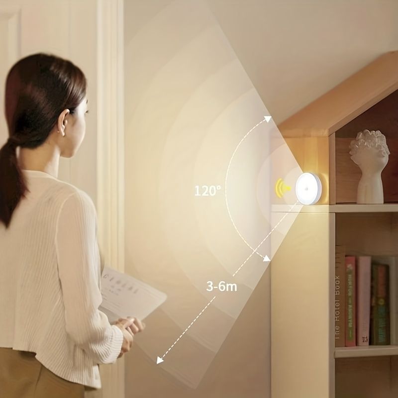 Smart Body Sensor LED Night Light - Dynamic Sensor Wardrobe Light for Hallway, Closet, Bedroom, Bedside - Stair Light Can Be Posted Anywhere